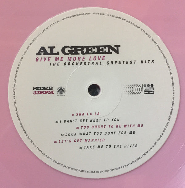 Al Green : Give Me More Love (The Orchestral Greatest Hits) (LP, RSD, Comp, Ltd, Pin)