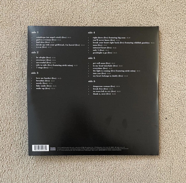 Ariana Grande : K Bye For Now (Swt Live) (3xLP, Album, RSD, Ltd)