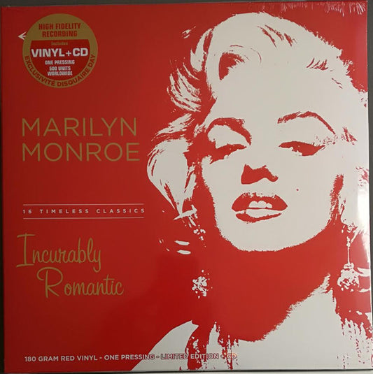 Marilyn Monroe : Incurably Romantic (LP, Comp, Red + CD, Comp)