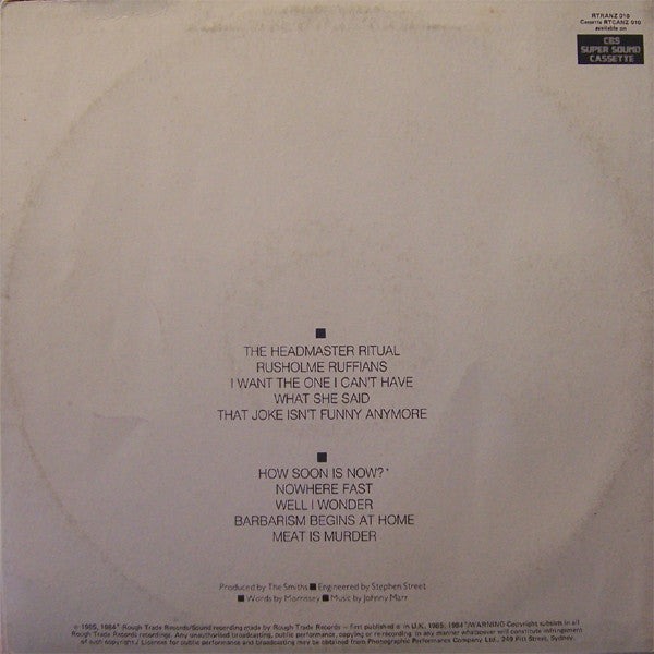 The Smiths : Meat Is Murder (LP, Album)