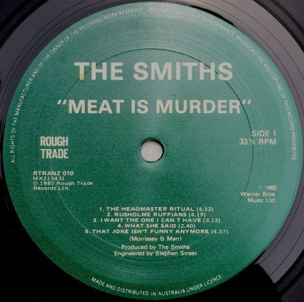 The Smiths : Meat Is Murder (LP, Album)