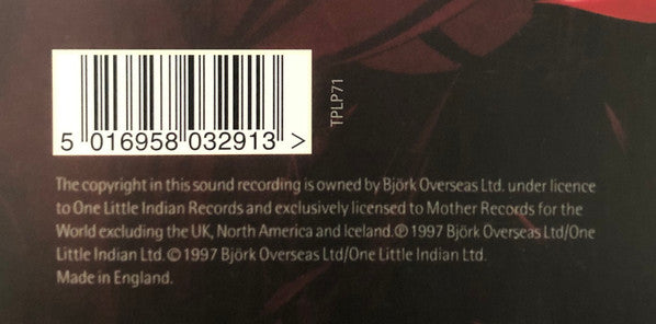 Björk : Homogenic (LP, Album, RE, 180)