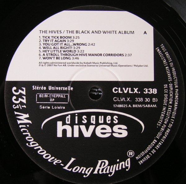 The Hives : The Black And White Album (LP, Album)