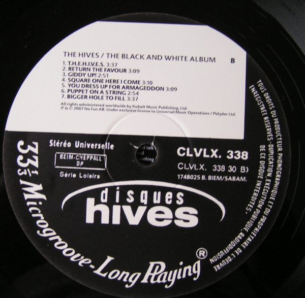 The Hives : The Black And White Album (LP, Album)