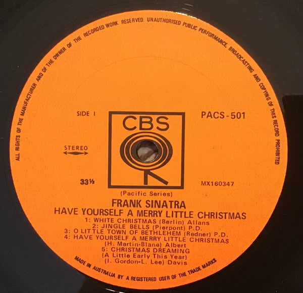 Frank Sinatra : Have Yourself A Merry Little Christmas (LP, RE)