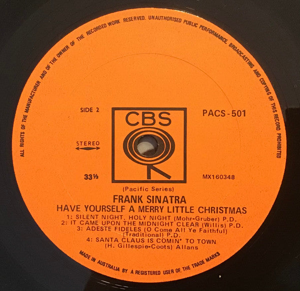 Frank Sinatra : Have Yourself A Merry Little Christmas (LP, RE)