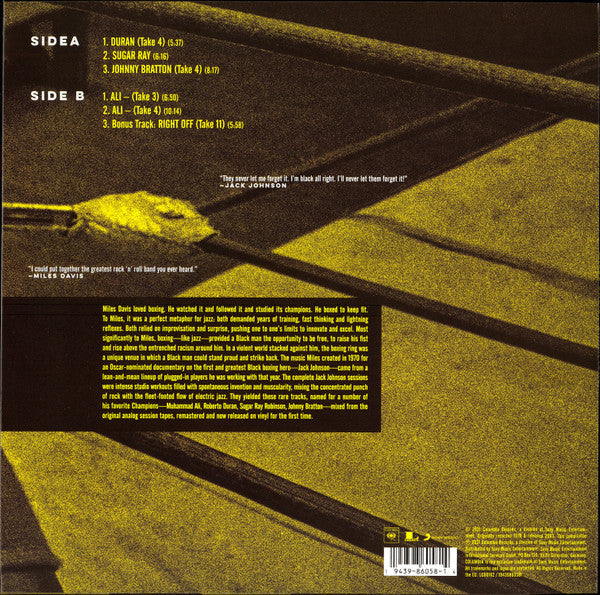 Miles Davis : Champions (Rare Miles From The Complete Jack Johnson Sessions) (LP, RSD, Comp, Ltd, Yel)