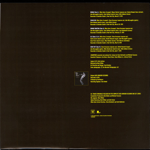 Miles Davis : Champions (Rare Miles From The Complete Jack Johnson Sessions) (LP, RSD, Comp, Ltd, Yel)