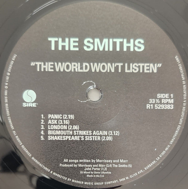 The Smiths : The World Won't Listen (LP, Comp, RE)