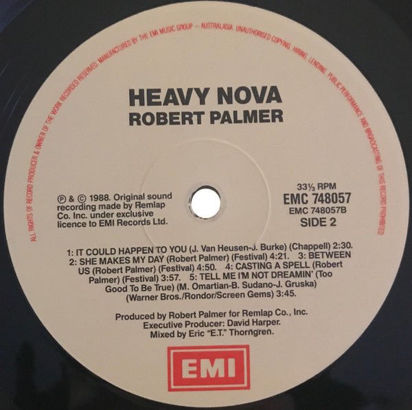 Robert Palmer : Heavy Nova (LP, Album)