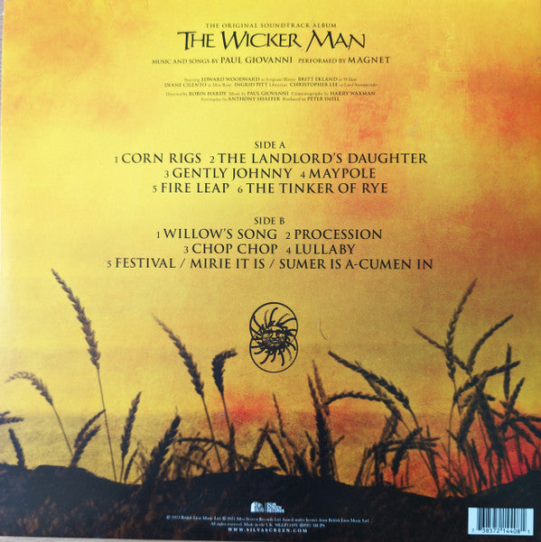 Paul Giovanni, Magnet : The Wicker Man (The Original Soundtrack Album) (LP, Album, RE, RP, Yel)
