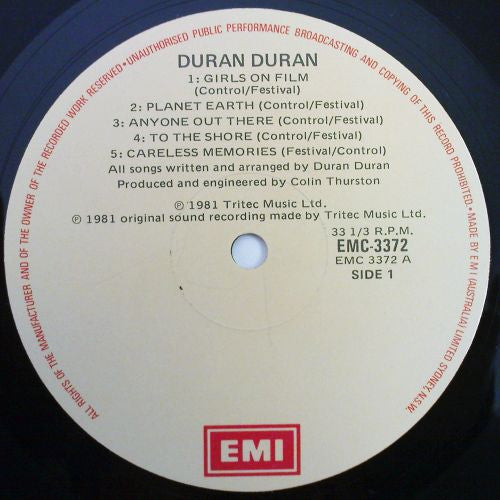Duran Duran : Duran Duran (LP, Album)