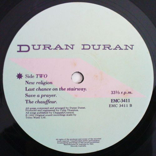 Duran Duran : Rio (LP, Album)