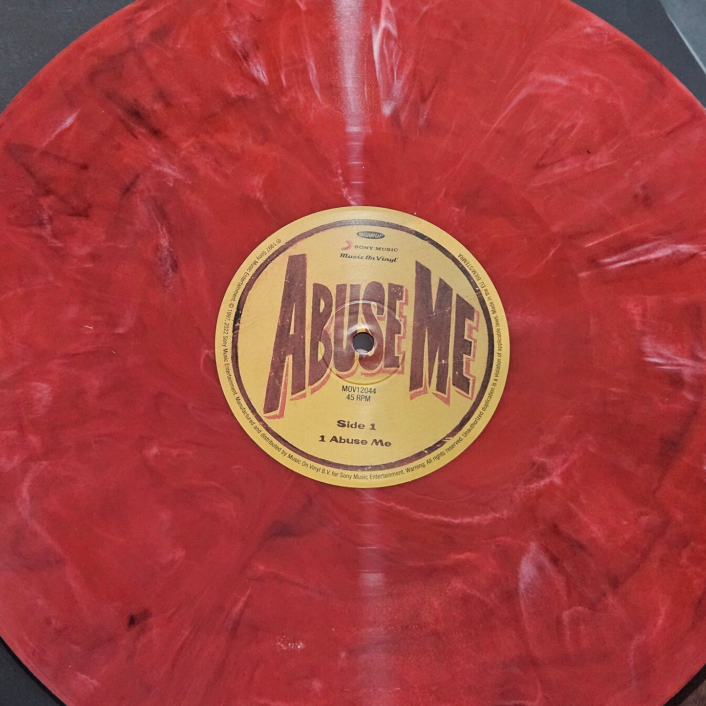 SILVERCHAIR - ABUSE ME  VINYL LIMITED EDITION /1500 RED BLACK WHITE COLOURED