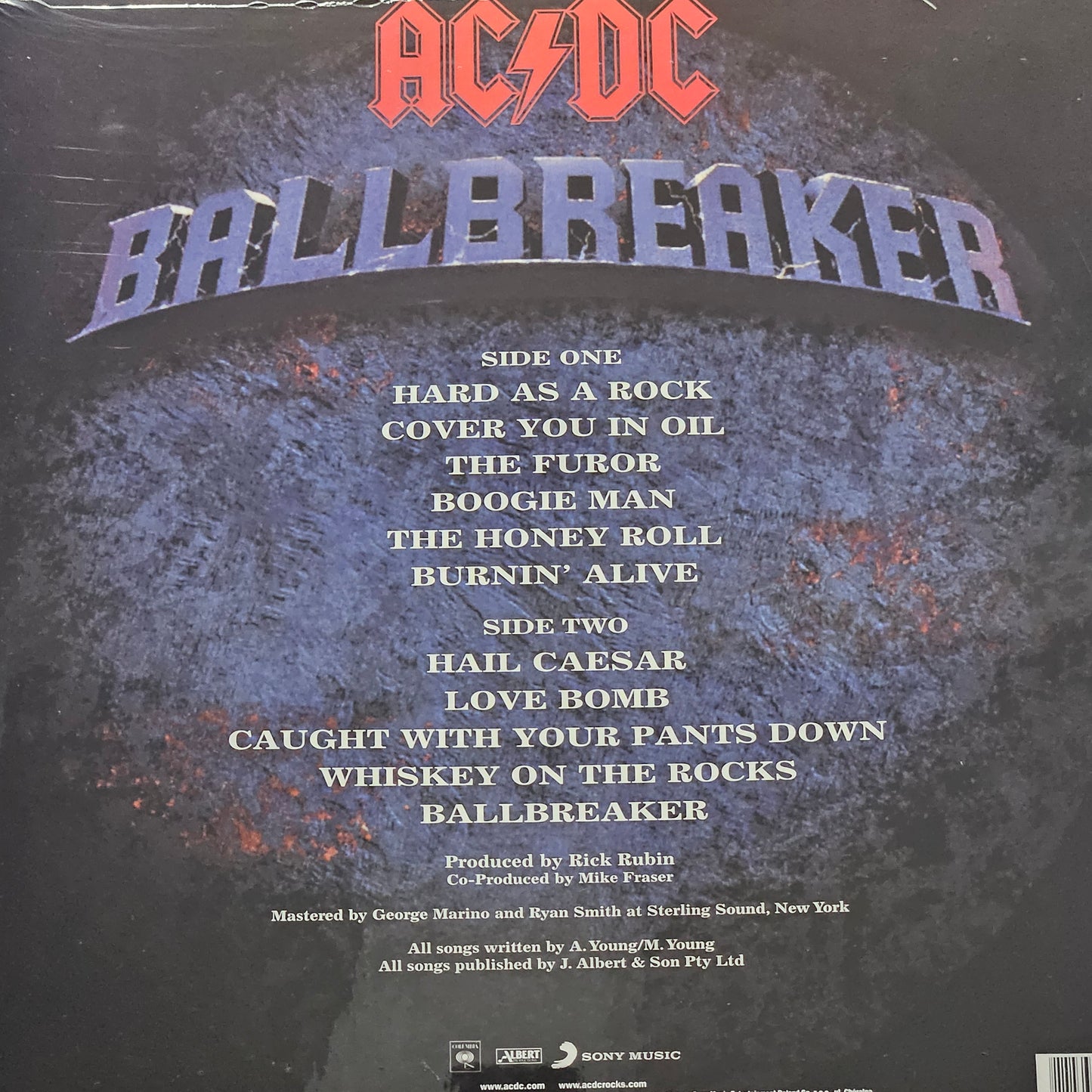 ACDC BALLBREAKER VINYL AC/DC
