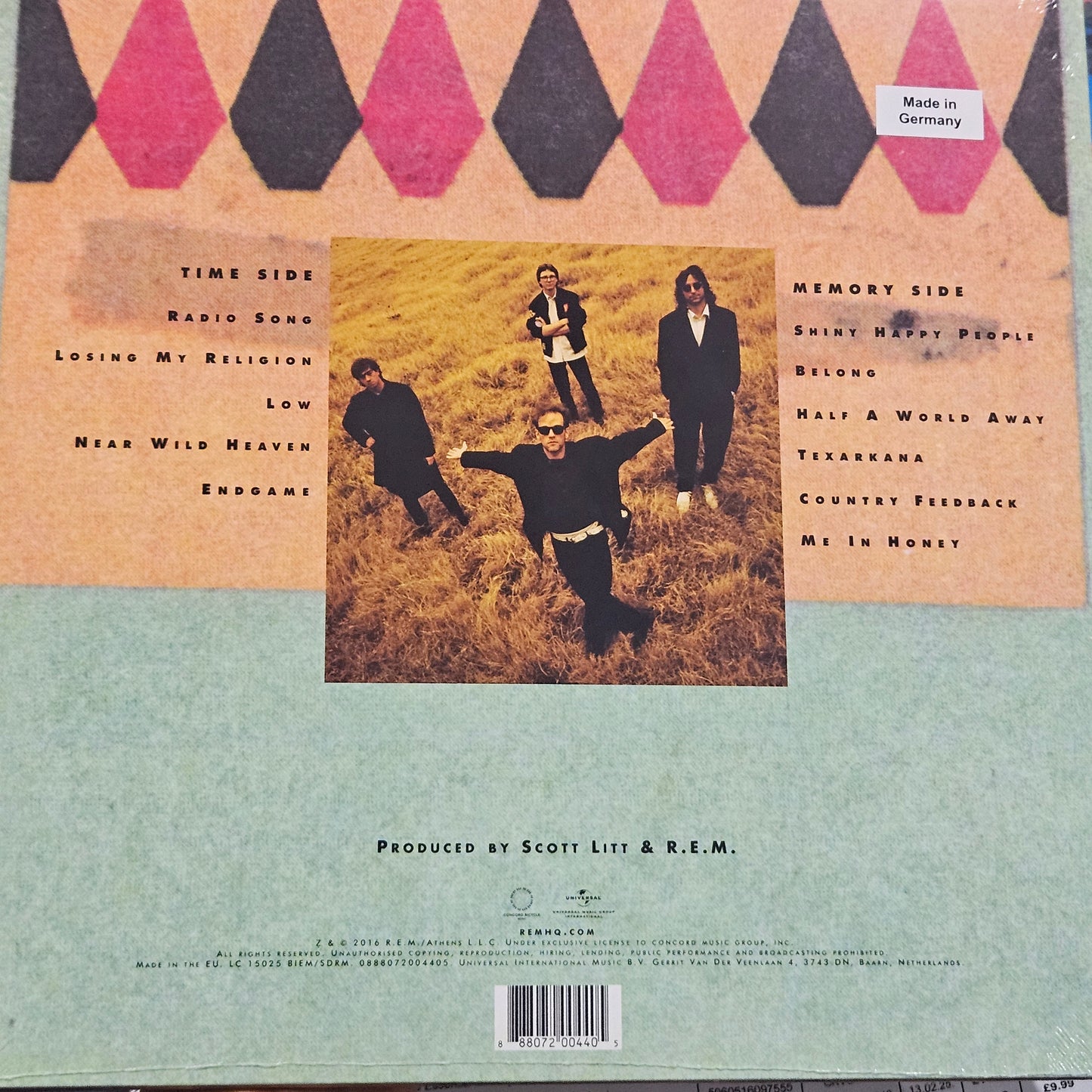 R.E.M. Out Of Time (Reissue, Remastered, 180g, 25th Anniversary Edition)
