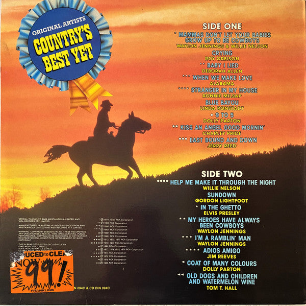 Various : Country's Best Yet (LP, Comp)