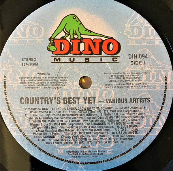 Various : Country's Best Yet (LP, Comp)