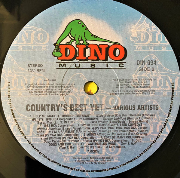 Various : Country's Best Yet (LP, Comp)