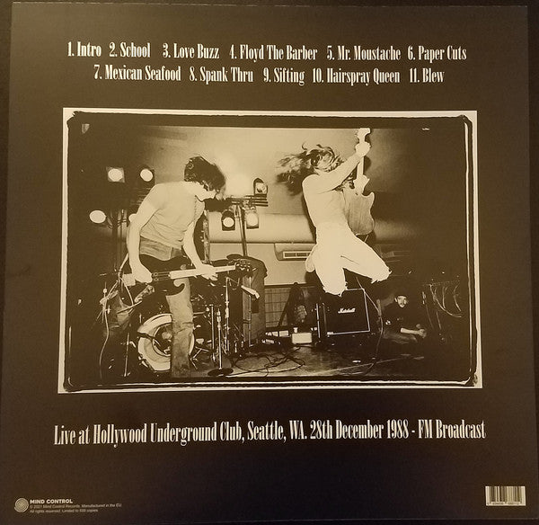 Nirvana : Live At Hollywood Underground Club, Seattle, Wa. 28th December 1988 - FM Broadcast (LP, Unofficial)