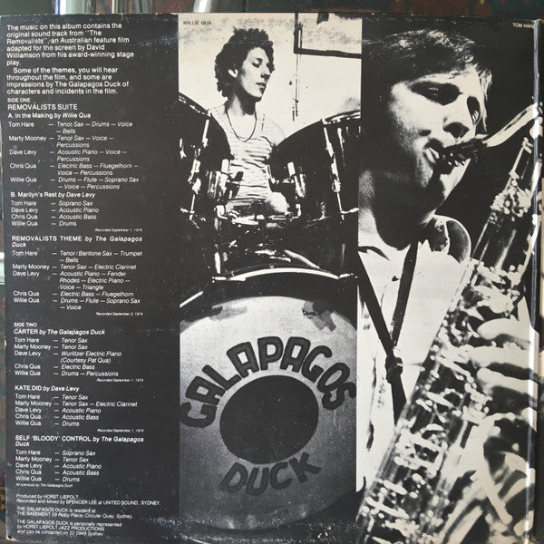 The Galapagos Duck* : The Removalists (Original Soundtrack) (LP)