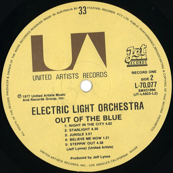 Electric Light Orchestra : Out Of The Blue (2xLP, Album, gat)