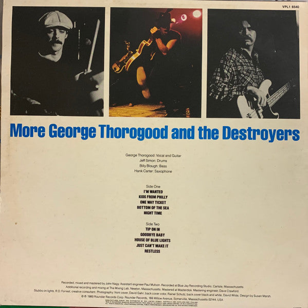George Thorogood And The Destroyers* : More George Thorogood And The Destroyers (LP, Album)