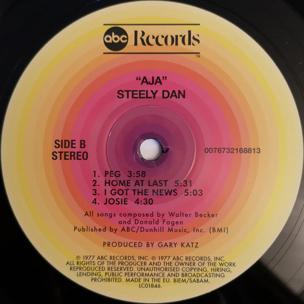 Steely Dan : Aja (LP, Album, RE, RM, Gat)