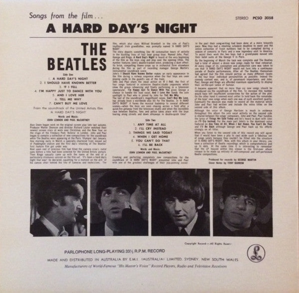 The Beatles : A Hard Day's Night (LP, Album, RE)