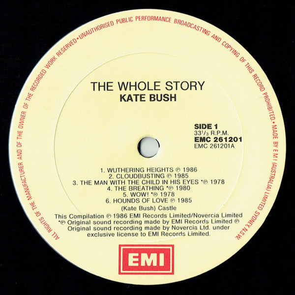 Kate Bush : The Whole Story (LP, Comp, RE, Gat)