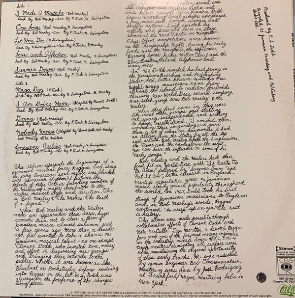 Bob Marley & The Wailers : The Birth Of A Legend (LP, Comp)