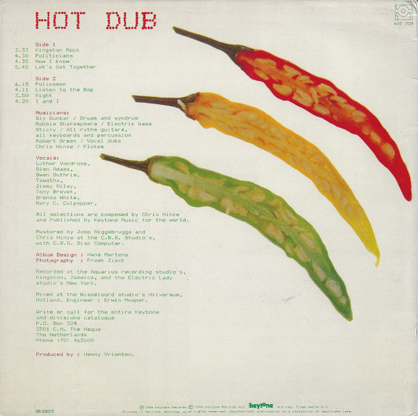 Sly & Robbie : Hot Dub (LP, Album)