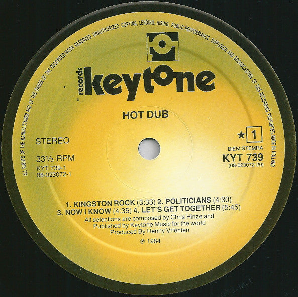 Sly & Robbie : Hot Dub (LP, Album)