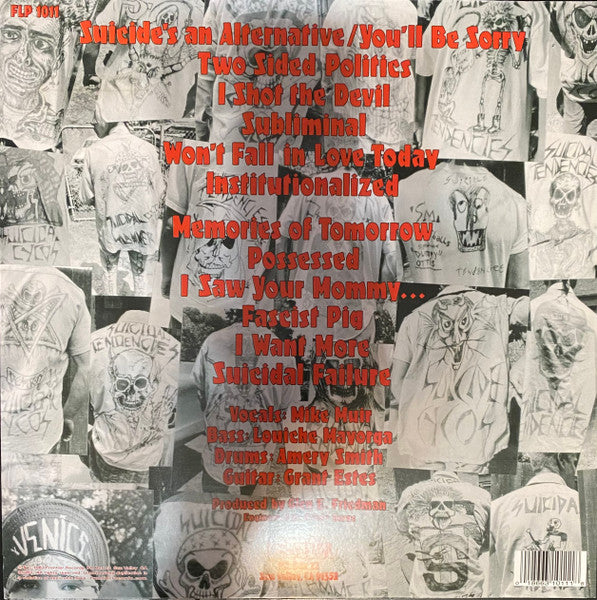 Suicidal Tendencies : Suicidal Tendencies (LP, Album, RP, Opa)
