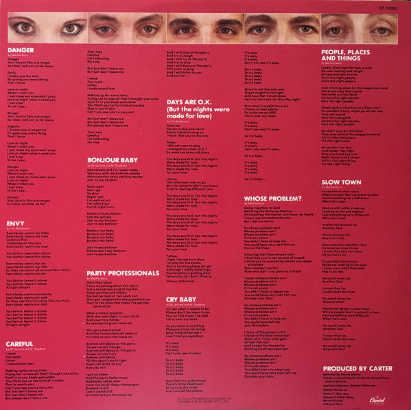 The Motels : Careful (LP, Album)