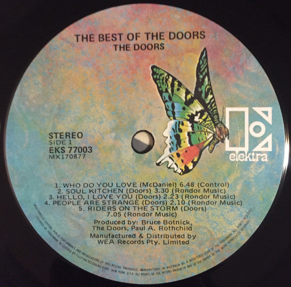 The Doors : The Best Of Doors (LP, Comp)