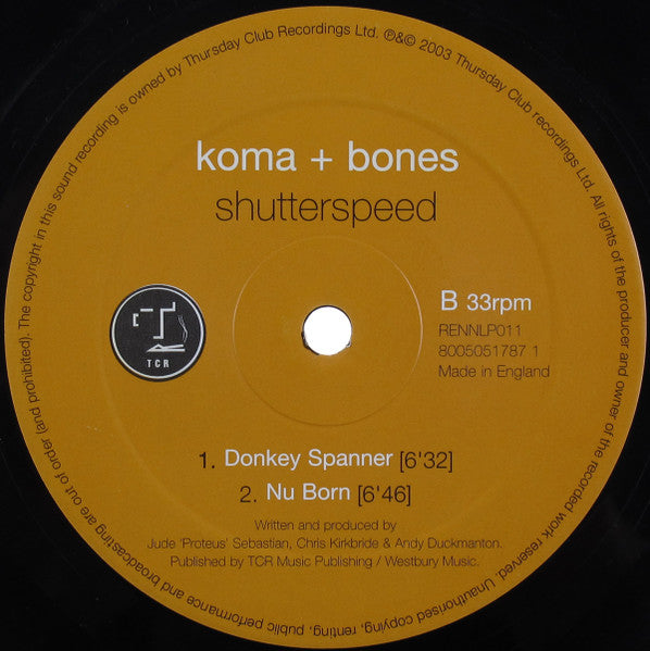 Koma & Bones : Shutterspeed (2xLP)