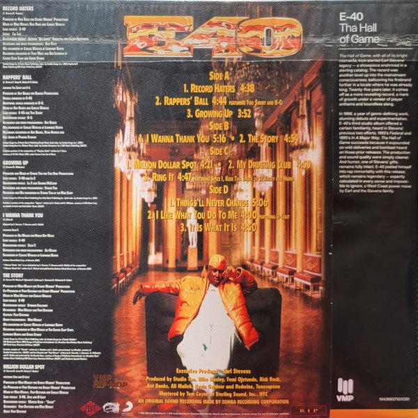 E-40 : Tha Hall Of Game (2xLP, Album, Club, RE, RM, Red)