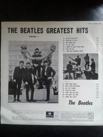 The Beatles : The Beatles Greatest Hits Volume 1 (LP, Comp, RE, Ora)