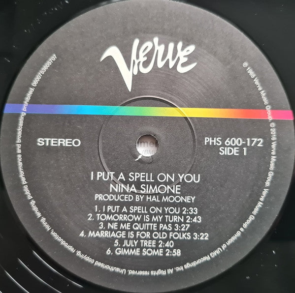 Nina Simone : I Put A Spell On You (LP, Album, RE, 180)