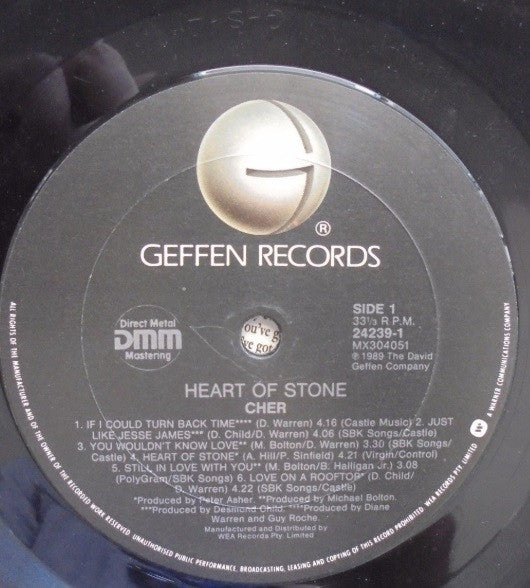 Cher : Heart Of Stone (LP, Album, Sku)
