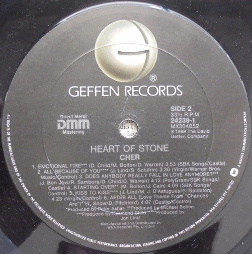 Cher : Heart Of Stone (LP, Album, Sku)