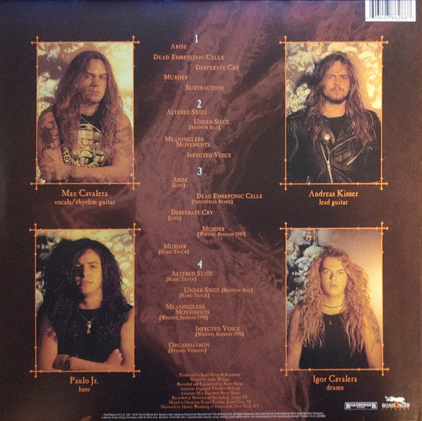 Sepultura : Arise (LP, Album, RM + LP, Comp + RE, RP, 180)