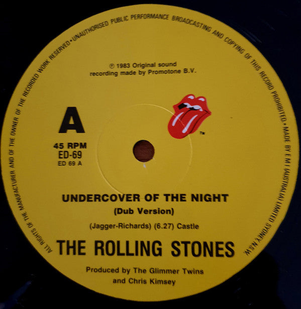 Rolling Stones* : Undercover Of The Night (Extended Cheeky Mix) (12")
