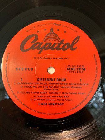 Linda Ronstadt : Different Drum (LP, Comp)