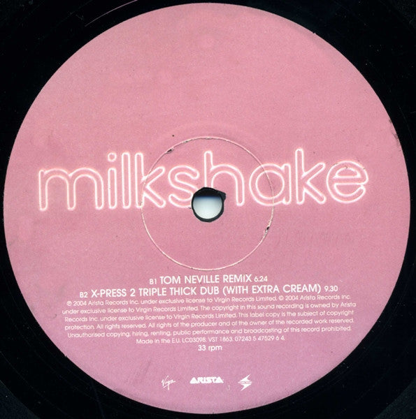 Kelis : Milkshake (12", Single)