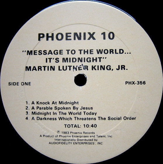 Dr. Martin Luther King, Jr. : Message To The World.../...It's Midnight (LP)