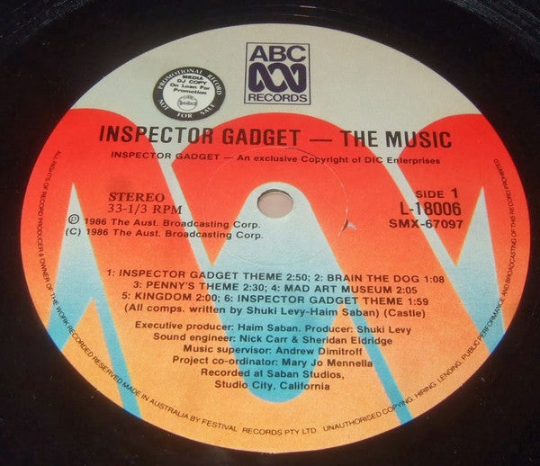 Inspector Gadget (4) : Inspector Gadget - The Music (LP, Album)