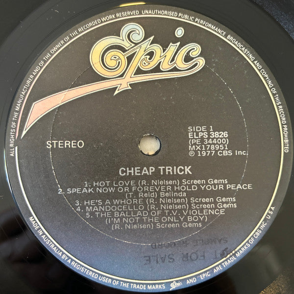 Cheap Trick : Cheap Trick (LP, Album, RE)