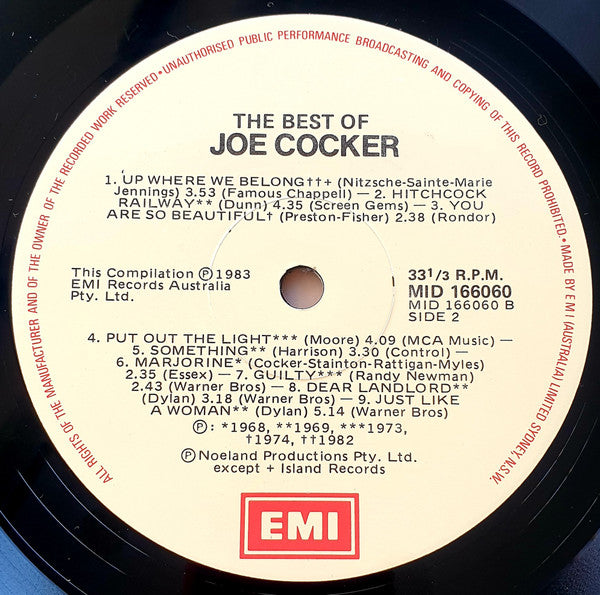 Joe Cocker : The Best Of Joe Cocker (LP, Comp)